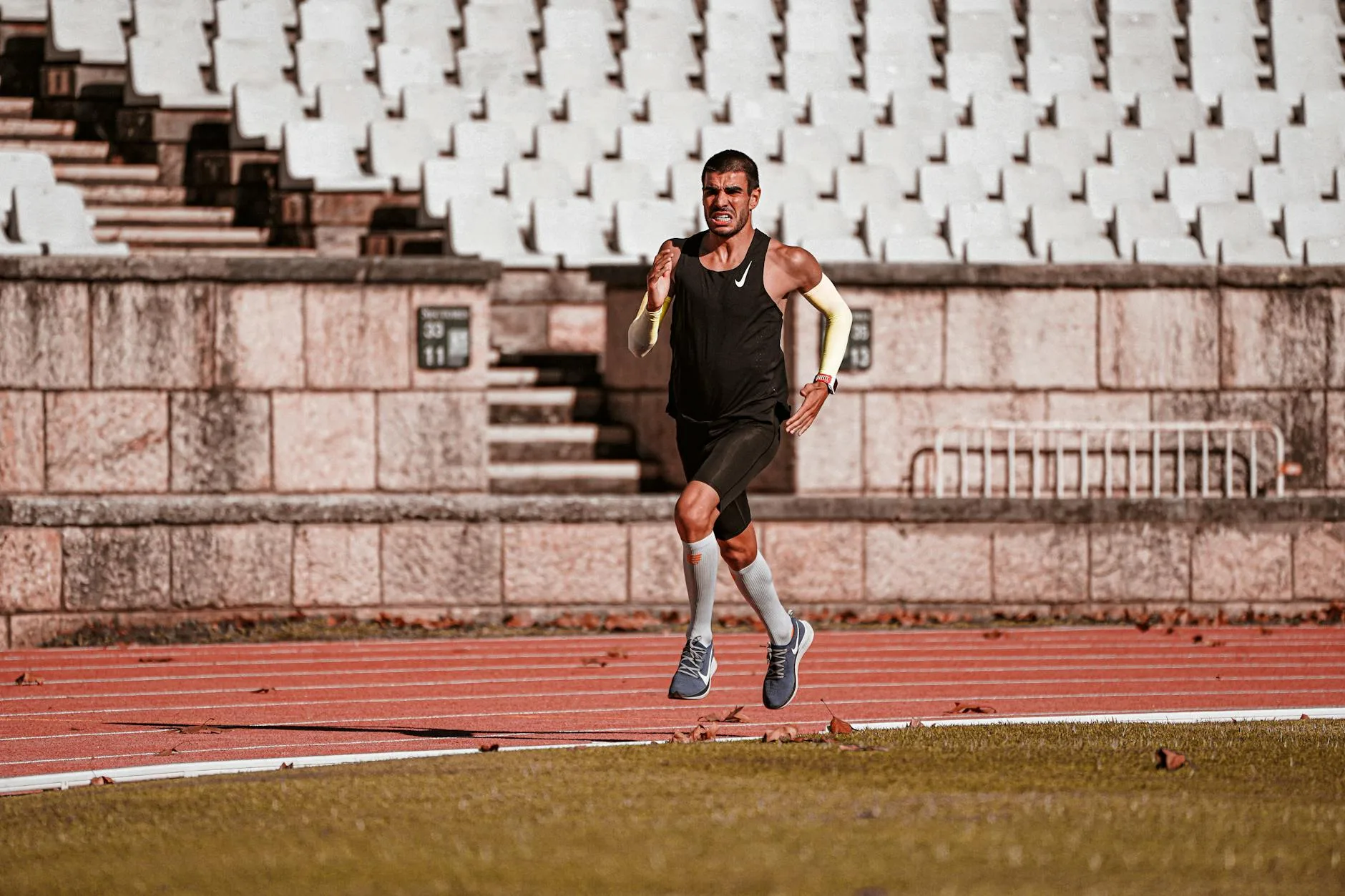 Selection of colourful athletic running socks