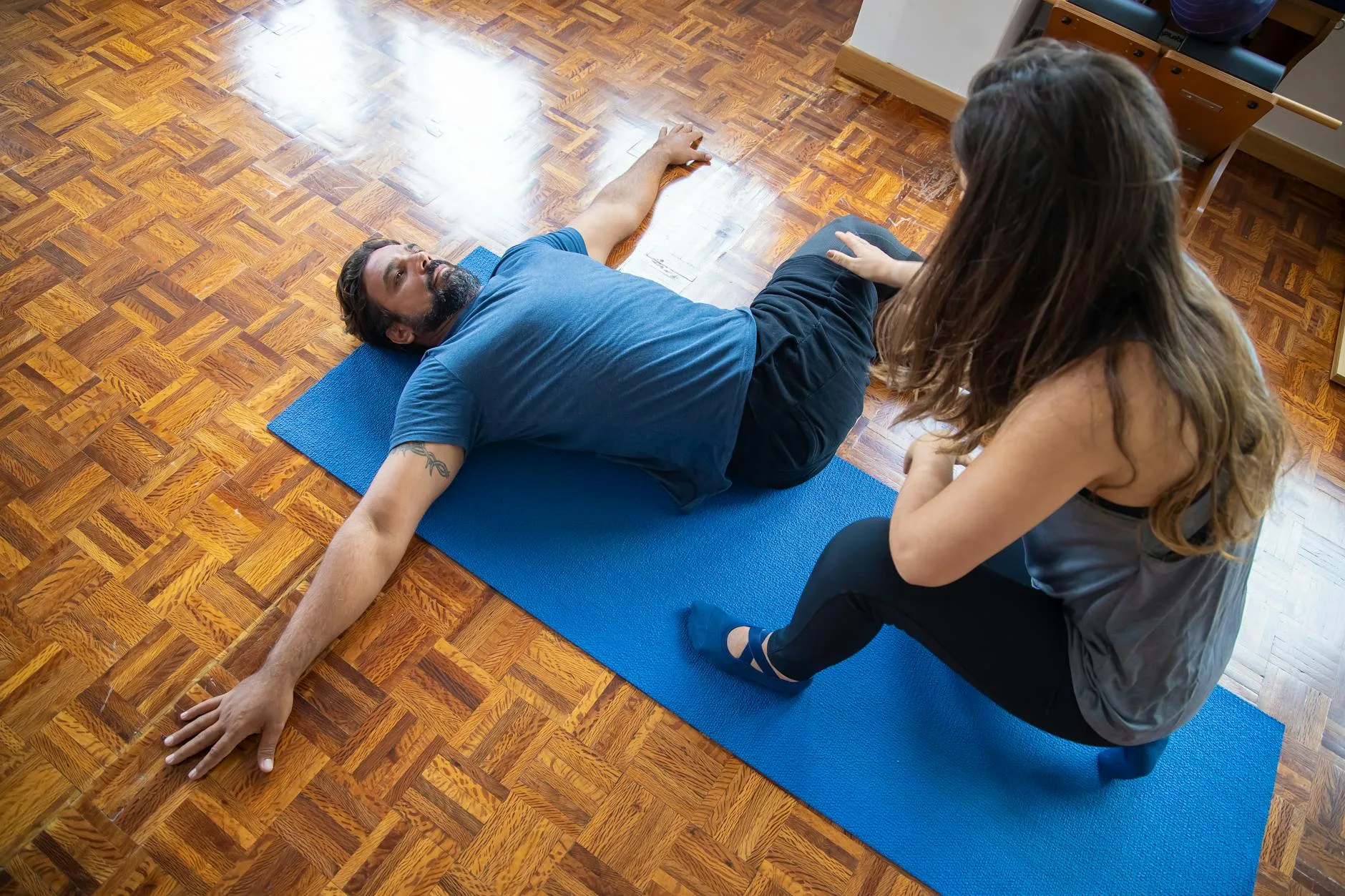 Foam roller used for muscle recovery after running