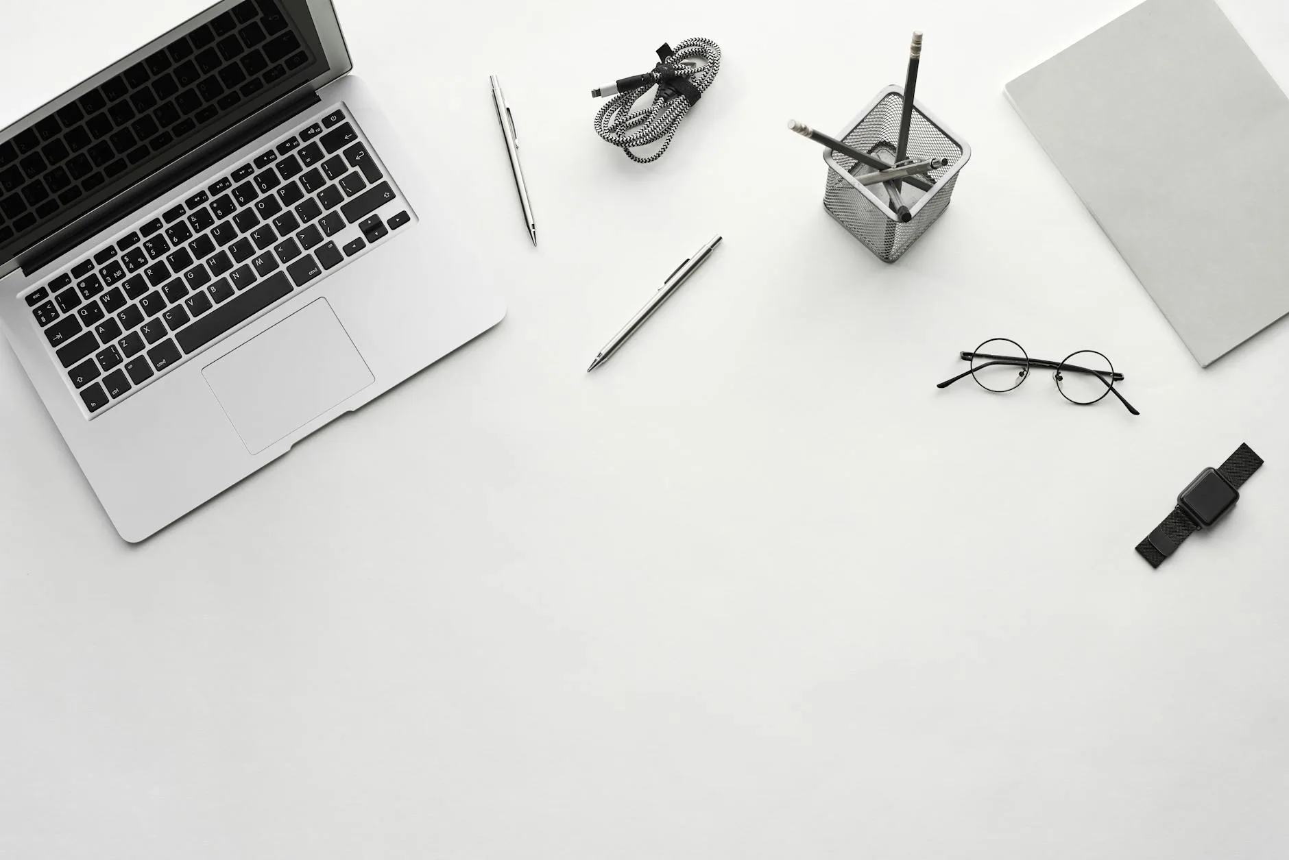 Running watch charging on a desk